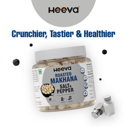 Heeva Roasted Makhana Try All Flavors (Pack 100g X 5)